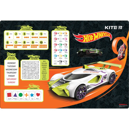 Подложка настольная Kite Hot Wheels HW23-207
