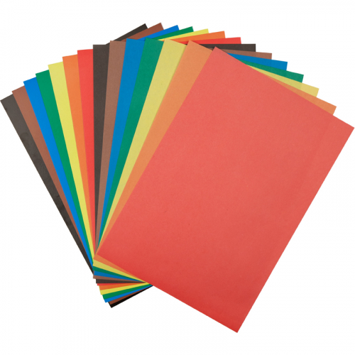 Набор цветной бумаги и цветного картона Kite K21-1256, A4 7+7, папка