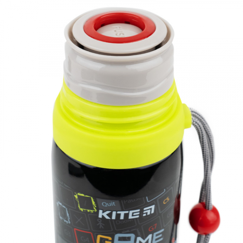 Термос Kite Game 4 Life K21-301-01, 350 мл, чорний