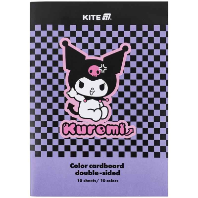 Картон цветной двусторонний Kite Kuromi HK24-255-2, А4