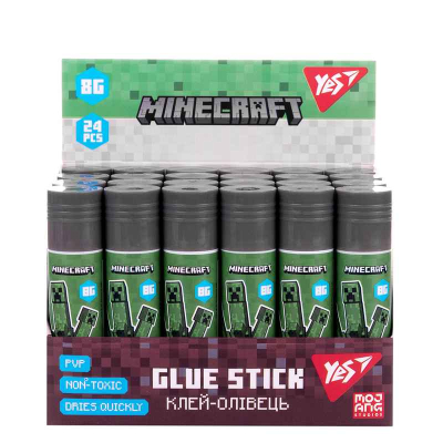Клей-олівець Yes 8г PVP Minecraft, 320303
