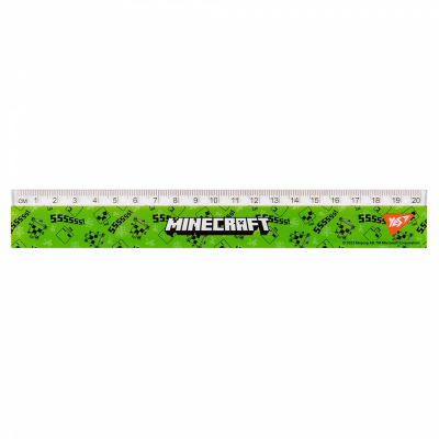 Лінійка Yes Minecraft 20 см, 370666
