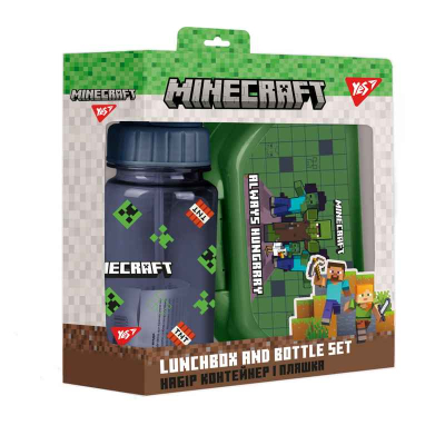 Набор подарочный Yes Minecraft контейнер + бутылочка, 450144