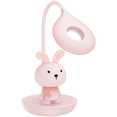 Настільна лампа LED з акумулятором Bunny Kite K24-492-1-2, рожевий