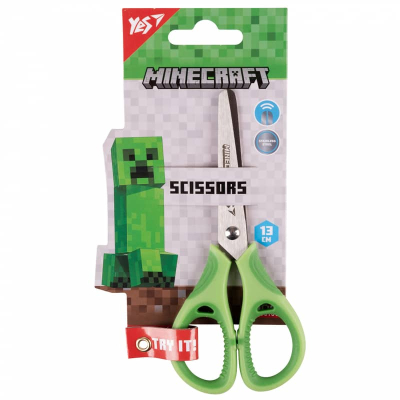 Ножиці Yes Minecraft з гумовими вставками 480430, 13см