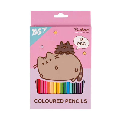 Олівці кольорові Yes Pusheen 290733, 18 кол