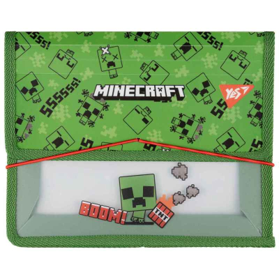 Папка для зошитів на резинці Yes Minecraft Creeper 492208, пластикова В5