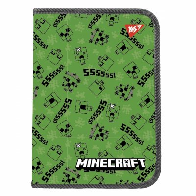 Папка для зошитів пластикова на блискавці Yes Minecraft Creepers 492203, В5