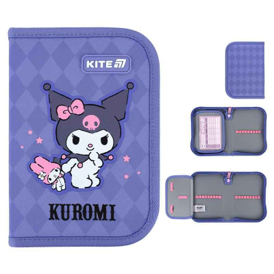 Пенал шкільний Kite Kuromi HK25-621-2 без наповнення,1 відділення, 1 відворот