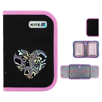 Пенал шкільний Kite Love is K25-622-3 без наповнення,1 відділення, 2 відворота