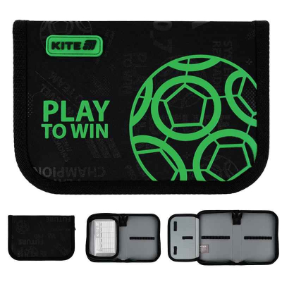 Пенал шкільний Kite Play&Win K25-621-2 без наповнення,1 відділення, 1 відворот