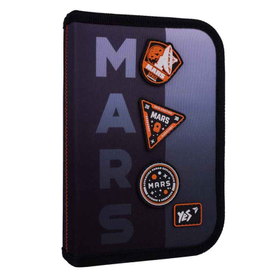 Пенал шкільний Yes Mars HP-04, 533632 одинарний з двома клапанами