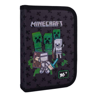 Пенал школьный Yes Minecraft Team HP-03, 533622 одинарный з клапаном