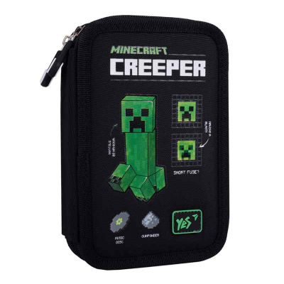 Пенал шкільний Yes Minecraft World HP-01, 533643 подвійний