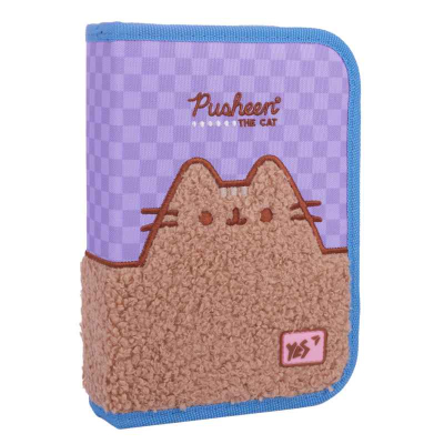 Пенал шкільний Yes Pusheen Playful HP-03, 533664 одинарний з клапаном