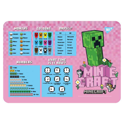 Підкладка для столу Yes Minecraft Spring 492320, англ.