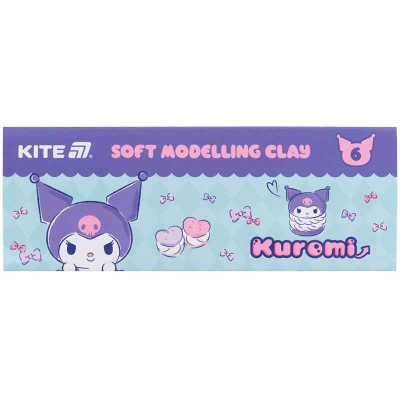 Пластилин Kite Kuromi HK24-081, 6 цветов, 120 г