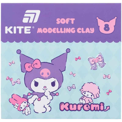 Пластилин Kite Kuromi HK24-082, 8 цветов, 160 г