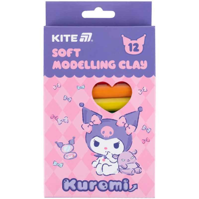 Пластилин Kite Kuromi HK24-086, 12 цветов, 200 г