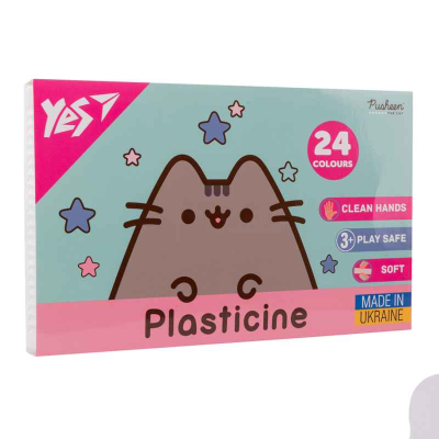 Пластилін Yes Pusheen 540685, 24 кольорів 480 г
