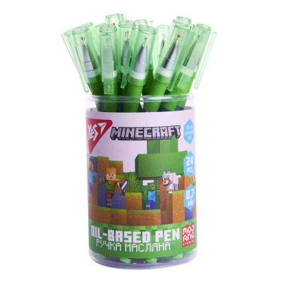 Ручка шариковая Yes Minecraft Boom 412261, синяя