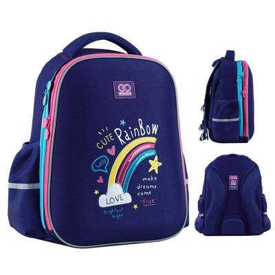 Рюкзак GoPack Education полукаркасный GO24-165M-1 Cute Rainbow