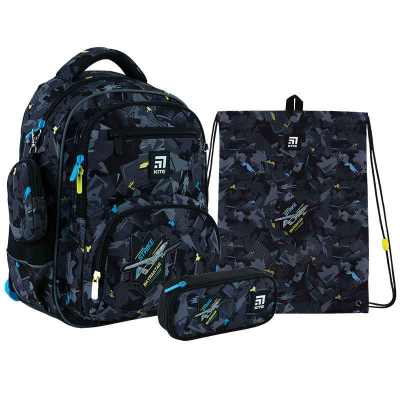 Шкільний набір Kite Airstrike SET_K24-773M-4 (рюкзак, пенал, сумка)