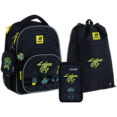 Школьный набор Kite Cyber SET_K25-556M-2 (рюкзак, пенал, сумка)