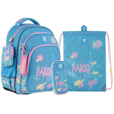 Школьный набор Kite In Paris SET_K24-763M-1 (рюкзак, пенал, сумка)