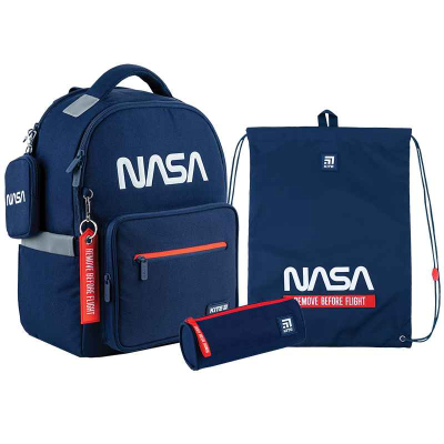 Шкільний набір Kite NASA SET_NS24-770M (рюкзак, пенал, сумка)
