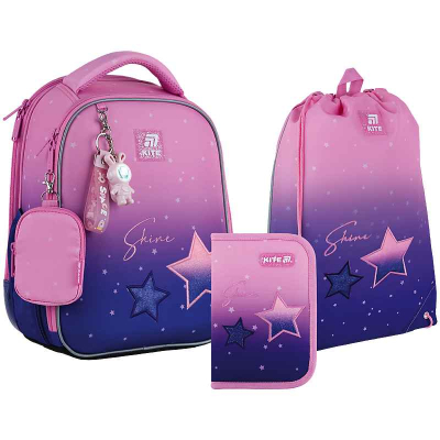 Шкільний набір Kite Sparkling SET_K25-555S-9 (рюкзак, пенал, сумка)