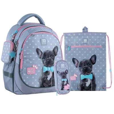 Школьный набор Kite Studio Pets SET_SP24-700M (рюкзак, пенал, сумка)