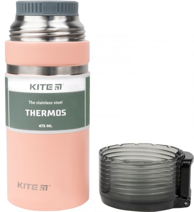 Термос Kite K21-320-01, 473 мл, персиковий
