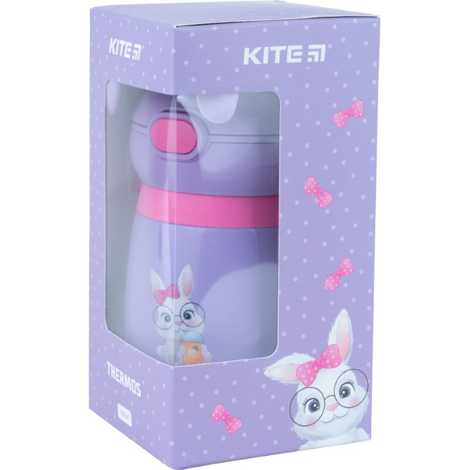 Термос Kite Rabbit K21-377-02, 350 мл, фіолетовий