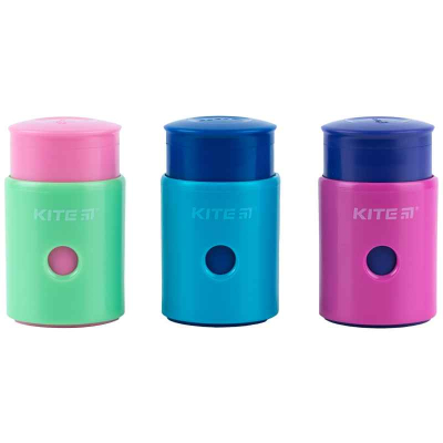 Точилка с контейнером Kite Sunset K24-368, ассорти
