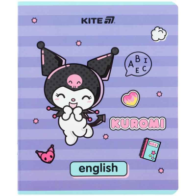Зошит предметний Kite Kuromi HK25-240-8, 48 аркушів, лінія, англійська мова