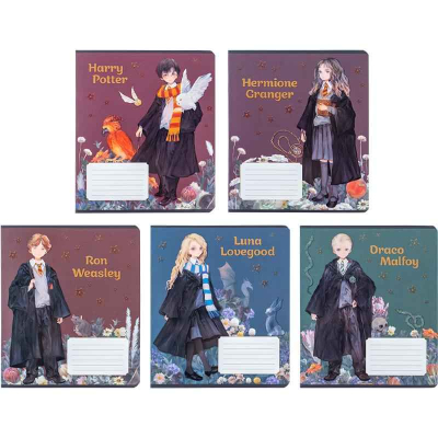 Тетрадь школьная Kite Harry Potter HP24-236, 18 листов, клетка