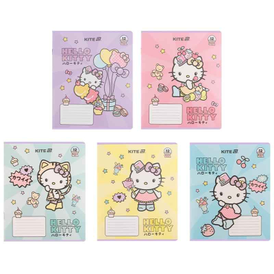 Зошит шкільний Kite Hello Kitty HK25-234-1, 12 аркушів, лінія