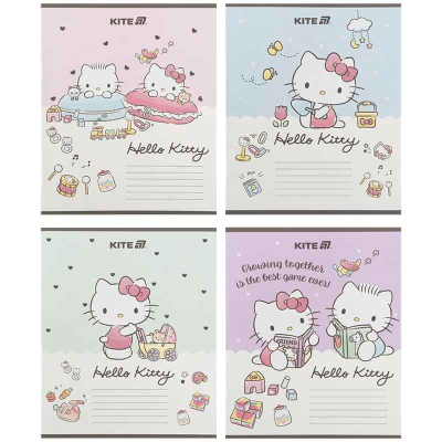 Зошит шкільний Kite Hello Kitty HK25-235-1, 12 аркушів, коса лінія