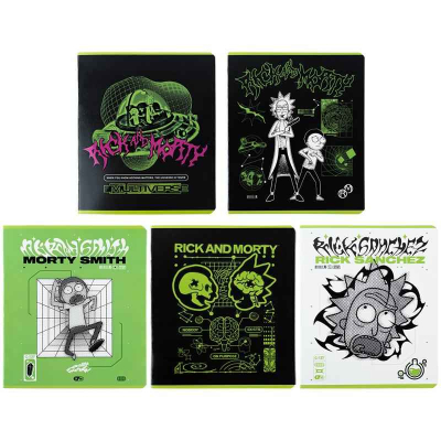 Зошит шкільний Kite Rick and Morty RM24-259, 48 аркушів, клітинка