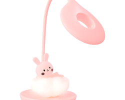 Настольная лампа LED с аккумулятором Cloudy Bunny Kite K24-493-1-2, розовый