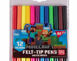 Фломастери Yes Minecraft 650544, 12 кольорів
