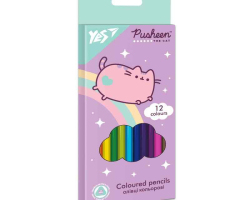 Олівці кольорові YES Pusheen 290666, 12 кольорів