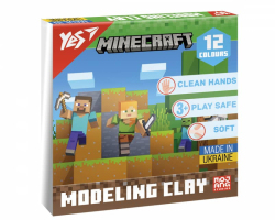 Пластилін Yes Minecraft 540668, 12 кольорів 240 г