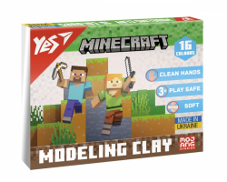 Пластилін Yes Minecraft 540674, 16 кольорів 320 г